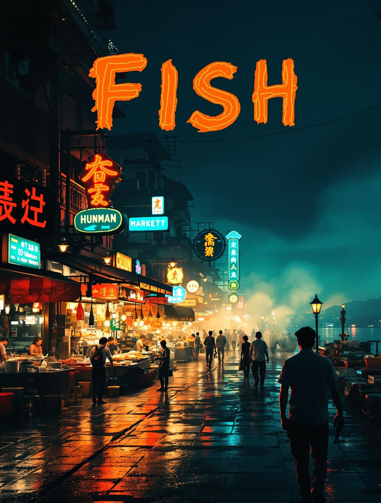 色虎在线热映影片《霓虹渔火》海报